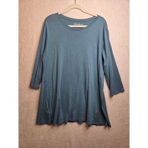 Eddie Bauer 100% Cotton 3/4 Sleeve Women's 2XL Tunic
